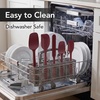 image:imageOVENTE 5 Pieces Silicone Spatula Set 500F Heat Resistant Orange SP12305ORed