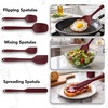 image:imageOVENTE 5 Pieces Silicone Spatula Set 500F Heat Resistant Orange SP12305ORed