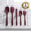 image:imageOVENTE 5 Pieces Silicone Spatula Set 500F Heat Resistant Orange SP12305ORed
