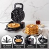 image:imageOVENTE Belgian Waffle Maker 1000W 180 Rotating Function Black WMF1440BRBlack