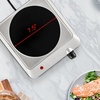 image:imageOVENTE Countertop Infrared Single Burner 1000W Electric Hot Plate w 75 Ceramic Glass Cooktop 6 Level Temperature Setting amp Easy to Clean Base Compact Stove for Home Dorm Office Silver BGI201S