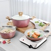 image:imageOVENTE Countertop Infrared Single Burner 1000W Electric Hot Plate w 75 Ceramic Glass Cooktop 6 Level Temperature Setting amp Easy to Clean Base Compact Stove for Home Dorm Office Silver BGI201S