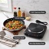 image:imageOVENTE Electric Cast Iron Single Burner 1000W Hot Plate Silver BGS101SBGS101B  Black