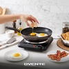 image:imageOVENTE Electric Cast Iron Single Burner 1000W Hot Plate Silver BGS101SBGS101B  Black