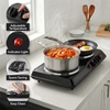 image:imageOVENTE Electric Cast Iron Single Burner 1000W Hot Plate Silver BGS101SBGS102B  Black