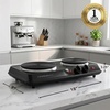 image:imageOVENTE Electric Cast Iron Single Burner 1000W Hot Plate Silver BGS101SBGS102B  Black
