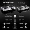 image:imageOVENTE Electric Cast Iron Single Burner 1000W Hot Plate Silver BGS101SBGS102S  Silver