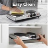 image:imageOVENTE Electric Cast Iron Single Burner 1000W Hot Plate Silver BGS101SBGS102S  Silver