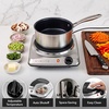 image:imageOVENTE Electric Cast Iron Single Burner 1000W Hot Plate Silver BGS101SRed Silver