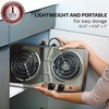 image:imageOVENTE Electric Countertop Double Burner with 725 and 610 Cast Iron Hot Plates or 6 and 575 Stainless Steel Coil Hot Plates 1700W Cooktop Bundle