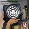 image:imageOVENTE Electric Countertop Single Burner 1000W Cooktop with 725 Inch Cast Iron Hot Plate amp Electric Countertop Single Burner 1000W Cooktop with 6 Stainless Steel Coil Hot Plate