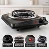 image:imageOVENTE Electric Double Burner 1700W Coil Hot Plate Silver BGC102SBGC101B  Black