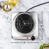 image:imageOVENTE Electric Double Burner 1700W Coil Hot Plate Silver BGC102SBGC101S  Silver