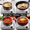 image:imageOVENTE Electric Double Burner 1700W Coil Hot Plate Silver BGC102SBGC101S  Silver