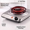 image:imageOVENTE Electric Double Burner 1700W Coil Hot Plate Silver BGC102SBGC101S  Silver