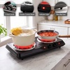 image:imageOVENTE Electric Double Burner 1700W Coil Hot Plate Silver BGC102SBGC102B  Black