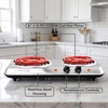 image:imageOVENTE Electric Double Burner 1700W Coil Hot Plate Silver BGC102SBGC102S  Silver
