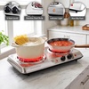 image:imageOVENTE Electric Double Burner 1700W Coil Hot Plate Silver BGC102SBGC102S  Silver