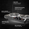 image:imageOVENTE Electric Double Burner 1700W Cooktop with 6 and 575 Coil Hot Plates and Electric Griddle with 16 x 10 Inch Flat NonStick Cooking Surface Black