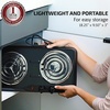 image:imageOVENTE Electric Double Burner 1700W Cooktop with 6 and 575 Coil Hot Plates and Electric Griddle with 16 x 10 Inch Flat NonStick Cooking Surface Black