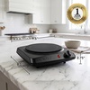 image:imageOVENTE Electric Infrared Single Burner 6 Heat Levels Silver BGI201SBGI101B  Black
