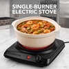 image:imageOVENTE Electric Infrared Single Burner 6 Heat Levels Silver BGI201SBGI101B  Black
