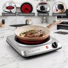 image:imageOVENTE Electric Infrared Single Burner 6 Heat Levels Silver BGI201SBGI101S  Silver