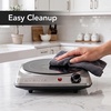 image:imageOVENTE Electric Infrared Single Burner 6 Heat Levels Silver BGI201SBGI101S  Silver