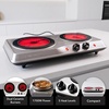 image:imageOVENTE Electric Infrared Single Burner 6 Heat Levels Silver BGI201SBGI102S  Silver