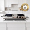 image:imageOVENTE Electric Infrared Single Burner 6 Heat Levels Silver BGI201SBGI102S  Silver