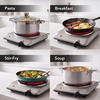 image:imageOVENTE Electric Infrared Single Burner 6 Heat Levels Silver BGI201SBGI201S  Silver