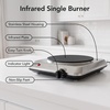 image:imageOVENTE Electric Infrared Single Burner 6 Heat Levels Silver BGI201SBGI201S  Silver