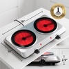 image:imageOVENTE Electric Infrared Single Burner 6 Heat Levels Silver BGI201SBGI202S  Silver