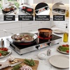 image:imageOVENTE Infrared Ceramic Double Burner 1800W Hot Plate Black BGI302GBBGI302GB  Black