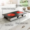 image:imageOVENTE Infrared Ceramic Double Burner 1800W Hot Plate Black BGI302GBBGI302GB  Black
