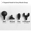 image:imageOVENTE Massage Gun Deep Tissue for Full Body Pain Relief Black HGM01446GB