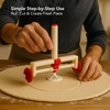 image:imageOVENTE Ravioli Pasta Roller Cutter 64L x 15W x 555H Red ACPPA7100RRed  ACPPA7100R