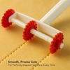 image:imageOVENTE Ravioli Pasta Roller Cutter 64L x 15W x 555H Red ACPPA7100RRed  ACPPA7100R