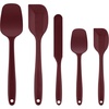 image:imageOVENTE 5 Pieces Silicone Spatula Set 500F Heat Resistant Orange SP12305ORed