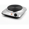 image:imageOVENTE Electric Cast Iron Single Burner 1000W Hot Plate Silver BGS101SRed Silver