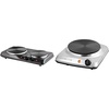 image:imageOVENTE Electric Countertop Double Burner 1700W Cooktop with 725 and 610 Cast Iron Hot Plates amp Electric Countertop Single Burner 1000W Cooktop with 725 Inch Cast Iron Hot Plate