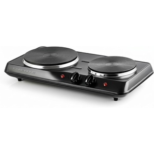 image:imageOVENTE Electric Cast Iron Single Burner 1000W Hot Plate Silver BGS101SBGS102B  Black