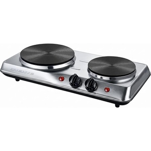 image:imageOVENTE Electric Cast Iron Single Burner 1000W Hot Plate Silver BGS101SBGS102S  Silver