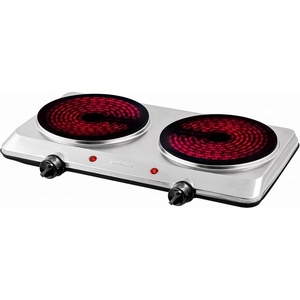 image:imageOVENTE Electric Infrared Single Burner 6 Heat Levels Silver BGI201SBGI202S  Silver