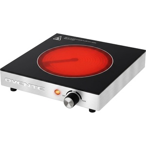 image:imageOVENTE Infrared Ceramic Double Burner 1800W Hot Plate Black BGI302GBBGI301GB  Black