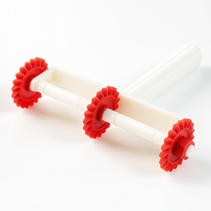 image:imageOVENTE Ravioli Pasta Roller Cutter 64L x 15W x 555H Red ACPPA7100RRed  ACPPA7100R