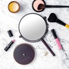 image:imageOVENTE 6 Lighted Tabletop Round Vanity Mirror Antique Bronze MLT60ABZ1X7XAntique Bronze