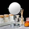 image:imageOVENTE 6 Lighted Tabletop Round Vanity Mirror Antique Bronze MLT60ABZ1X7XPolished Chrome