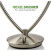image:imageOVENTE 7 Lighted Tabletop Mount Makeup Mirror Nickel Brushed MLT75BR1X5X