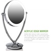 image:imageOVENTE 7 Lighted Tabletop Mount Makeup Mirror Polished Chrome MLT75CH1X5X